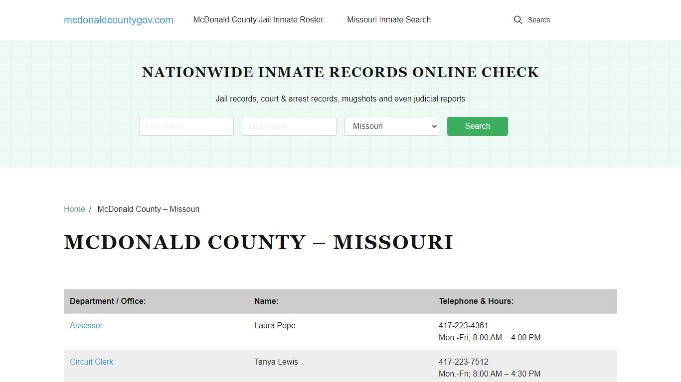McDonald County - Missouri